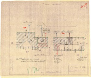 Bombardamenti aerei. Censimento edifici danneggiati o distrutti. ASCT Fondo danni di guerra inv. 118 cart. 3 fasc. 7. © Archivio Storico della Città di Torino