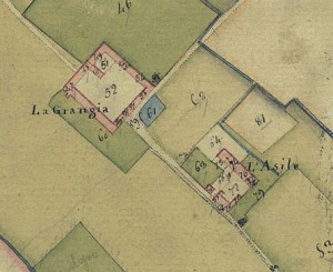 Cascina La Grangia, Grange. Catasto Gatti, 1820-1830. © Archivio Storico della Città di Torino