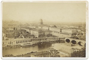 Ponte Vittorio Emanuele, piazza Vittorio e Mole Antonelliana in costruzione. © Archivio Storico della Città di Torino