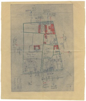 Bombardamenti aerei. Censimento edifici danneggiati o distrutti. ASCT Fondo danni di guerra inv. 1351 cart. 27 fasc. 42. © Archivio Storico della Città di Torino