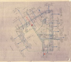 Bombardamenti aerei. Censimento edifici danneggiati o distrutti. ASCT Fondo danni di guerra inv. 1104 cart. 22 fasc. 59. © Archivio Storico della Città di Torino 