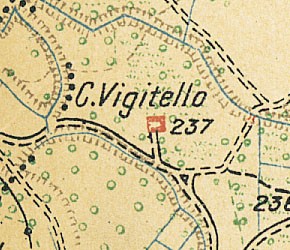 Cascina Vigitello. Istituto Geografico Militare, Pianta di Torino e dintorni, 1911. © Archivio Storico della Città di Torino