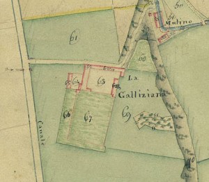 Cascina Galliziana. Catasto Gatti, 1820-1830. © Archivio Storico della Città di Torino