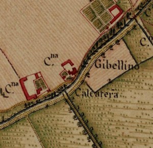 Cascina Gibellino. Carta Topografica della Caccia, 1760-1766 circa. © Archivio di Stato di Torino