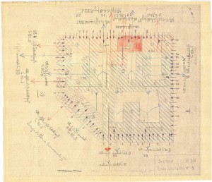 Bombardamenti aerei. Censimento edifici danneggiati o distrutti. ASCT Fondo danni di guerra inv. 316 cart. 5 fasc. 56. © Archivio Storico della Città di Torino