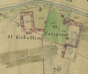 Cascina Calcaterra. Catasto Gatti, 1820-1830. © Archivio Storico della Città di Torino