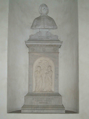 Lapide dedicata a Vincenzo Gioberti. Fotografia di Elena Francisetti, 2010. © MuseoTorino