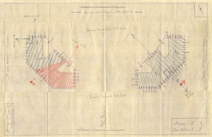 Bombardamenti aerei. Censimento edifici danneggiati o distrutti. ASCT Fondo danni di guerra inv. 3 cart. 1 fasc. 3. © Archivio Storico della Città di Torino