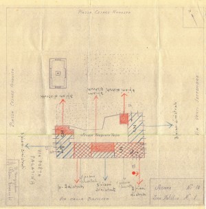 Bombardamenti aerei. Censimento edifici danneggiati o distrutti. ASCT Fondo danni di guerra inv. 10 cart. 1 fasc. 10. © Archivio Storico della Città di Torino