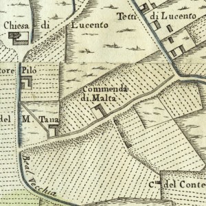 Cascina Commenda. Amedeo Grossi, Carta Corografica dimostrativa del territorio della Città di Torino, 1791. © Archivio Storico della Città di Torino