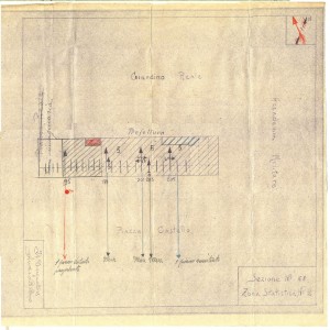 Bombardamenti aerei. Censimento edifici danneggiati o distrutti. ASCT Fondo danni di guerra inv. 68 cart. 2 fasc. 5. © Archivio Storico della Città di Torino