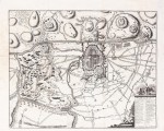 Pianta topografica della città e delle campagne, assedio del 1706 