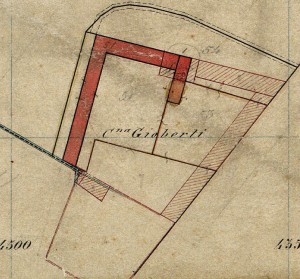 Cascina Nuova di corso Unione Sovietica. Catasto Rabbini, 1866, ©Archivio di Stato di Torino