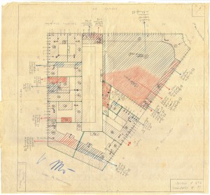 Bombardamenti aerei. Censimento edifici danneggiati o distrutti. ASCT Fondo danni di guerra inv. 414 cart. 8 fasc. 7. © Archivio Storico della Città di Torino
