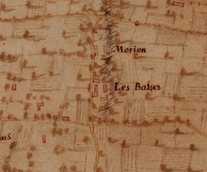 Cascina Le Basse. Carta della Montagna, 1694-1703. © Archivio di Stato di Torino.