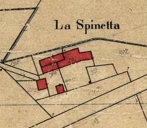 Cascina Spinetta, già Taschero. Catasto Rabbini, 1866. © Archivio di Stato di Torino