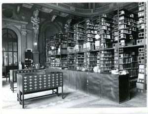 Biblioteca civica, sede temporanea di Palazzo Carignano, 1948-1958. Biblioteca civica Centrale © Biblioteche civiche torinesi