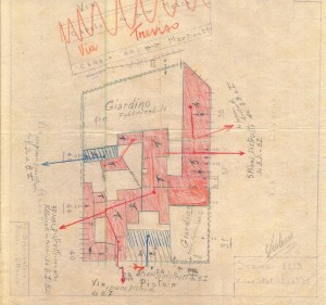 Bombardamenti aerei. Censimento edifici danneggiati o distrutti. ASCT Fondo danni di guerra inv. 1113 cart. 23 fasc. 7. © Archivio Storico della Città di Torino