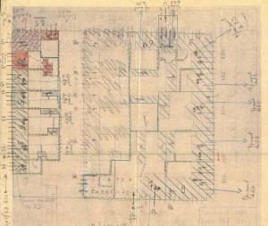 Bombardamenti aerei. Censimento edifici danneggiati o distrutti. ASCT Fondo danni di guerra inv. 1180 cart. 24 fasc. 34. © Archivio Storico della Città di Torino