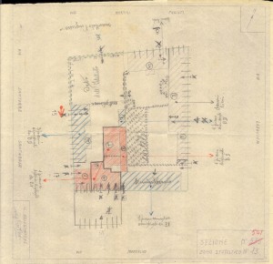 Bombardamenti aerei. Censimento edifici danneggiati o distrutti. ASCT Fondo danni di guerra inv. 541 cart. 11 fasc. 22. © Archivio Storico della Città di Torino