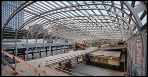 Il cantiere della stazione di Porta Susa (particolare, 1). Fotografia di Michele D’Ottavio, 2010. © MuseoTorino.