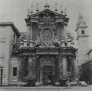 Facciata della Chiesa di Santa Cristina