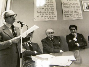 Cerimonia di intitolazione a Carlo Casalegno, 1978. Archivio della scuola.