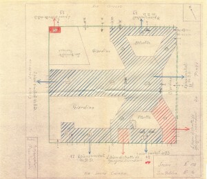 Bombardamenti aerei. Censimento edifici danneggiati o distrutti. ASCT Fondo danni di guerra inv. 158 cart. 3 fasc. 7. © Archivio Storico della Città di Torino