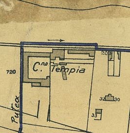Cascina Tempia. Pianta di Torino, 1935. © Archivio Storico della Città di Torino