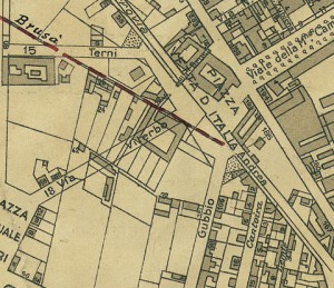 Cascina Brusà. Servizio Tecnico Municipale del Comune di Torino, Pianta di Torino, 1935. © Archivio Storico della Città di Torino