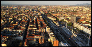Panoramica della città dal futuro grattacielo Intesa Sanpaolo. Fotografia di Michele D’Ottavio, 2009. © MuseoTorino