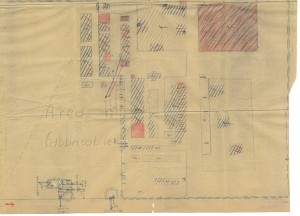 Bombardamenti aerei. Censimento edifici danneggiati o distrutti. ASCT Fondo danni di guerra inv. 2414 cart. 48 fasc. 6 seconda parte. © Archivio Storico della Città di Torino
