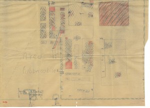 Bombardamenti aerei. Censimento edifici danneggiati o distrutti. ASCT Fondo danni di guerra inv. 2414 cart. 48 fasc. 6 seconda parte. © Archivio Storico della Città di Torino