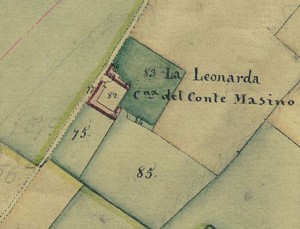Cascina Leonarda. Catasto Gatti, 1820-1830. © Archivio Storico della Città di Torino
