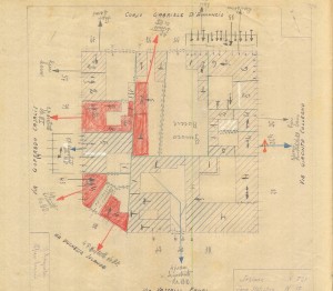 Bombardamenti aerei. Censimento edifici danneggiati o distrutti. ASCT Fondo danni di guerra inv. 721 cart. 15 fasc. 2. © Archivio Storico della Città di Torino