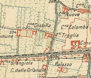 Cascina Cossilla. Istituto Geografico Militare, Pianta di Torino e dintorni, 1911, © Archivio Storico della Città di Torino
