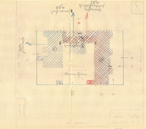 Bombardamenti aerei. Censimento edifici danneggiati o distrutti. ASCT Fondo danni di guerra inv. 200 cart. 4 fasc. 30. © Archivio Storico della Città di Torino