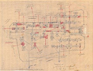 Bombardamenti aerei. Censimento edifici danneggiati o distrutti. ASCT Fondo danni di guerra inv. 2231 cart. 45 fasc. 10. © Archivio Storico della Città di Torino