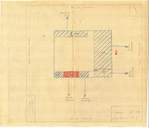 Bombardamenti aerei. Censimento edifici danneggiati o distrutti. ASCT Fondo danni di guerra inv. 172 cart. 4 fasc. 2. © Archivio Storico della Città di Torino