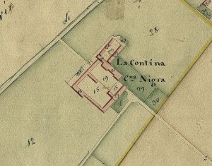 Cascina Continassa. Catasto Gatti, 1820-1830.  © Archivio Storico della Città di Torino