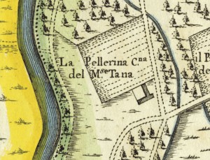 Cascina Pellerina. Amedeo Grossi, Carta Corografica dimostrativa del territorio della Città di Torino, 1791. © Archivio Storico della Città di Torino