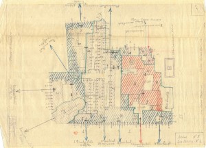 Bombardamenti aerei. Censimento edifici danneggiati o distrutti. ASCT Fondo danni di guerra inv. 9 cart. 1 fasc. 9. © Archivio Storico della Città di Torino