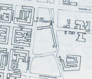 Cascina Fossata. Istituto Geografico Militare, Pianta di Torino, 1974. © Archivio Storico della Città di Torino