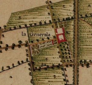 Cascina Generala. Carta Topografica della Caccia, 1760-1766 circa. © Archivio di Stato di Torino