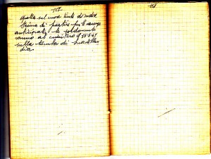 Diario dell’Istituto Lorenzo Prinotti, 1941. ASCT, Fondo Prinotti cart. 31 fasc. 11, 9, pp. 117-118. © Archivio Storico della Città di Torino