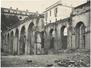 Biblioteca civica Centrale, lato su via della Cittadella, ante 1958. Biblioteca civica Centrale © Biblioteche civiche torinesi