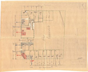 Bombardamenti aerei. Censimento edifici danneggiati o distrutti. ASCT Fondo danni di guerra inv. 2305 cart. 46 fasc. 21. © Archivio Storico della Città di Torino