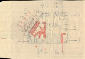 Bombardamenti aerei. Censimento edifici danneggiati o distrutti. ASCT Fondo danni di guerra inv. 1088 cart. 22 fasc. 43. © Archivio Storico della Città di Torino