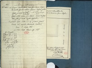 Vendita di terreno dalla Città di Torino a Giacinto Antonino e Giacomo Vigliani, 1845, f.06 Biblioteca civica centrale, Cartografico  8/8.7.06 © Biblioteche civiche torinesi