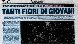 L’edizione de «La Stampa Sera» del 17.02.1983 (Archivio on line de «La Stampa»).